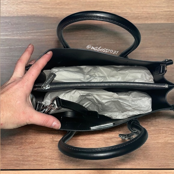 Michael Kors Maple LG Satchel + Wallet in Black BRAND NEW - Picture 4 of 9